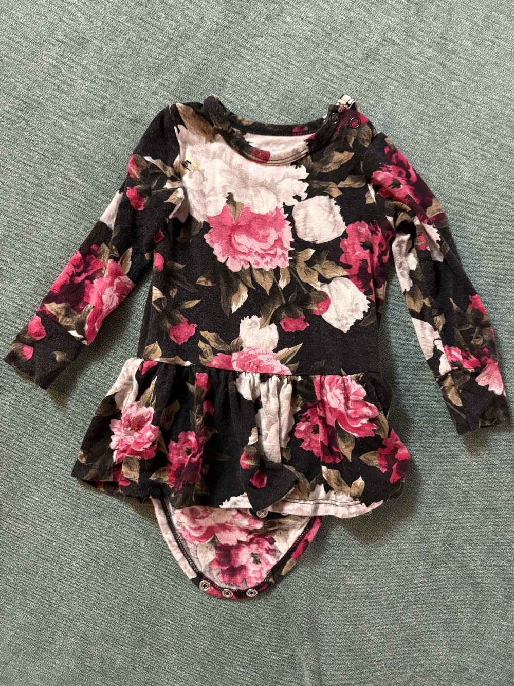 Gigi & Max Floral Long Sleeve Baby Bodysuit